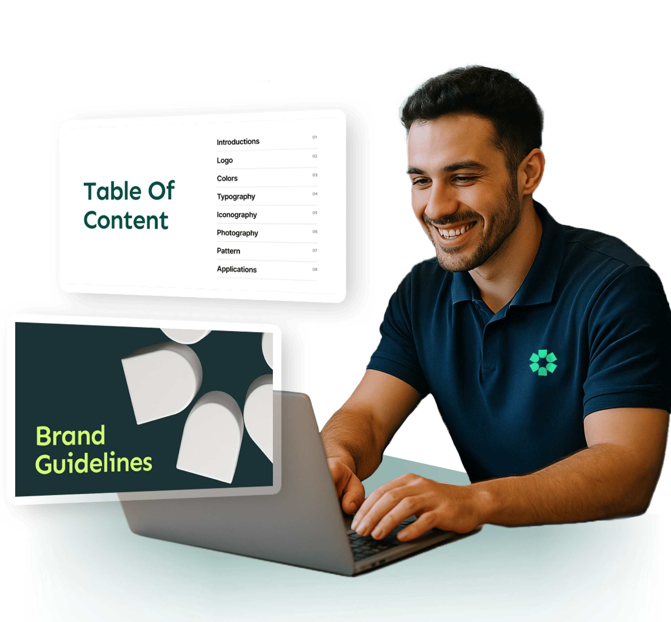 Laptop showing application interface